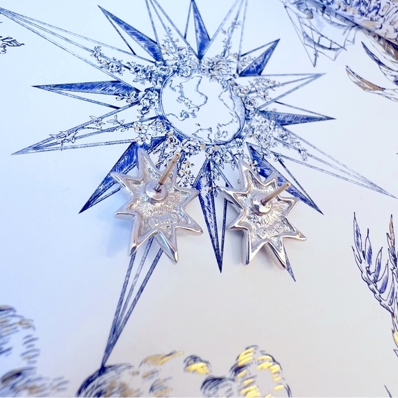 DIOR “Star Light, Star Bright” Gold Plated Pierced Earrings by Christian Dior - Picture 12 of 16